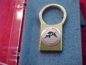 PHILMONT SCOUT RANCH KEY CHAIN, MINT IN ORIG. BOX