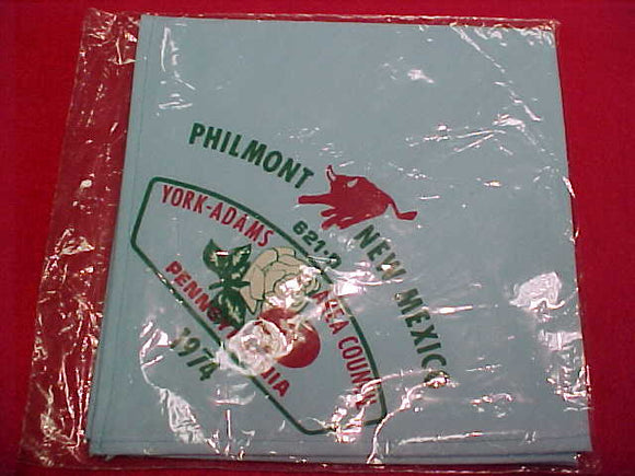 Philmont Contigent neckerchief, York-Adams Area C., 621-D, 1974, mint