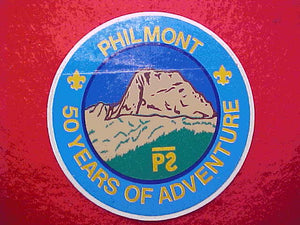 PHILMONT 50 YEARS STICKER, 1988