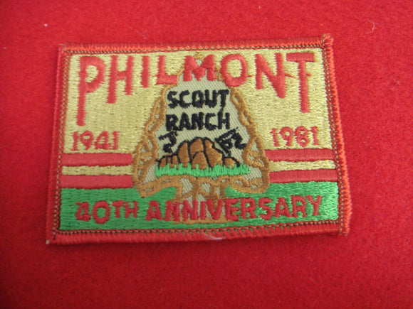 Philmont 1941-1981 Patch