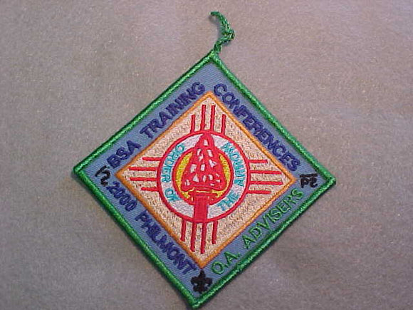 PHILMONT 2000 OA ADVISERS TRAINING CONFERENCE PATCH