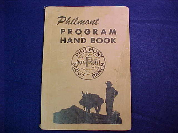 PHILMONT PROGRAM HAND BOOK, 1950'S, 99 PAGES