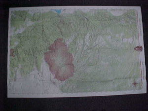 PHILMONT SCOUT RANCH MAP, OVERALL GIS, USGS 7.5 MINUTE QUAD INDEX, 24 X 36", SHOWS 2018 UTE PARK FIRE AREA