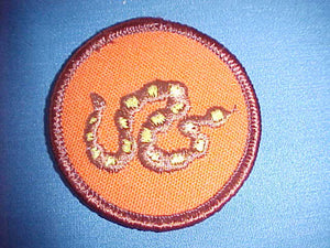 RATTLESNAKE, MULTICOLOR, ORANGE TWILL