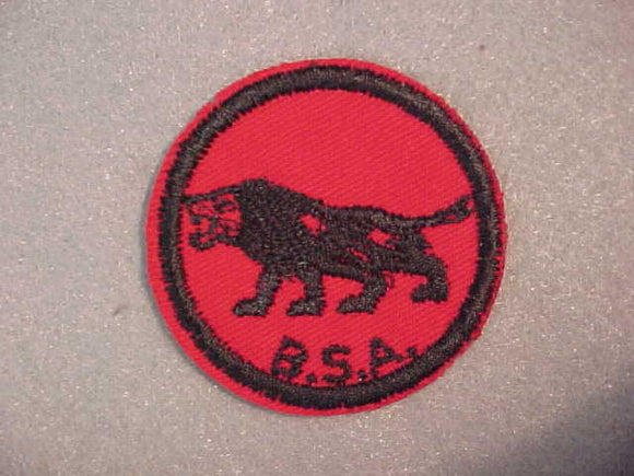 LION, TWILL, RUBBER BACK