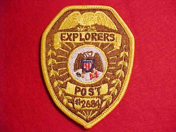 POLICE PATCH, BROWN COUNTY, WISCONSIN POLICE EXPLORERS, POST 2684