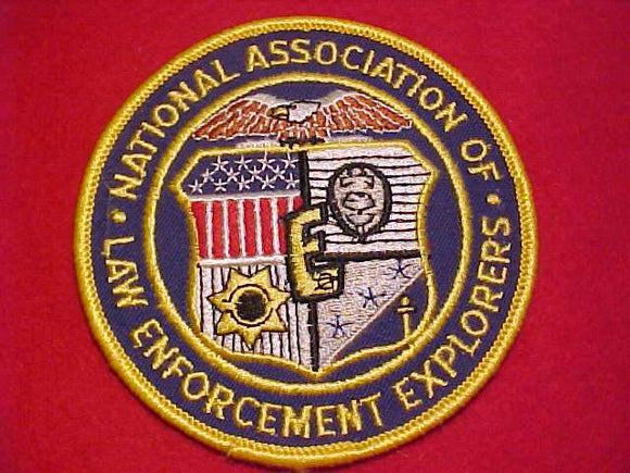 POLICE PATCH, NATIONAL ASSOC. OF LAW ENFORCEMENT EXPLORERS, NOTE: EXPLORER 