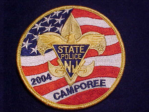 POLICE PATCH, NEW JERSEY STATE POLICE CAMPOREE, 2004
