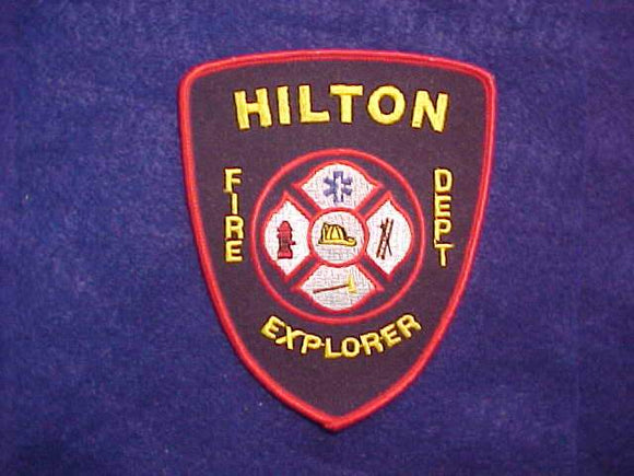 POLICE PATCH, (STATE?) HILTON FIRE DEPT EXPLORER