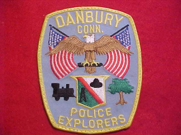 DANBURY, CONNECTICUT POLICE EXPLORERS PATCH, USED