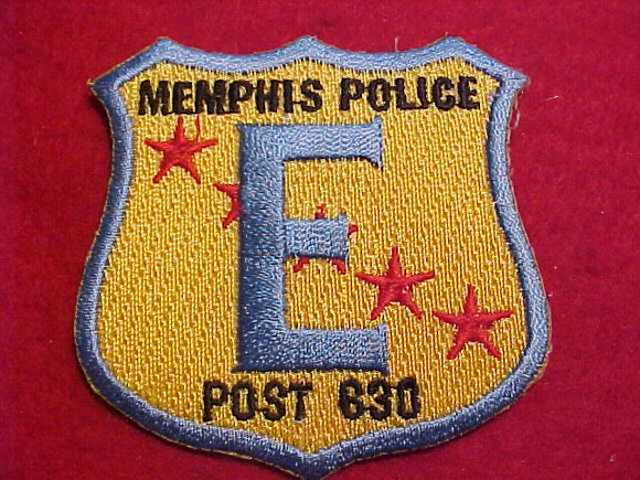 MEMPHIS, TENNESSEE POLICE EXPLORER PATCH, POST 630