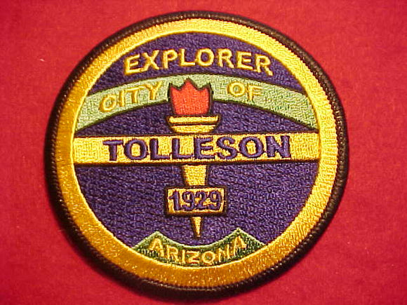 TOLLESON, ARIZONA POLICE EXPORER PATCH, POST 1929