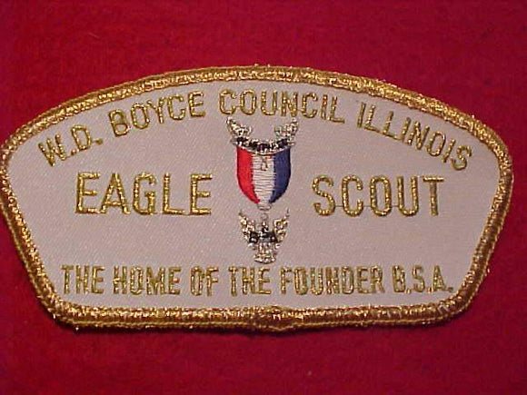 W. D. BOYCE C. TA-10, EAGLE SCOUT, THE HOME OF THE FOUNDER B.S.A.