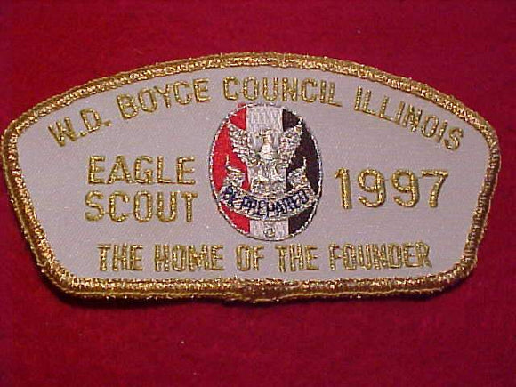 W. D. BOYCE C. TA-8, EAGLE SCOUT, 1997, THE HOME OF THE FOUNDER