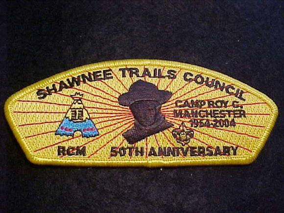 SHAWNEE TRAILS C. SA-9, CAMP ROY C. MANCHESTER, 1954-2004, RCM, 50TH ANNIV.