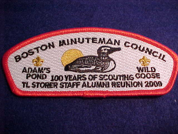 Boston Minuteman sa68, TL Storer Staff Alumni Reunion, 2009, Adam's Pond/Wild Goose