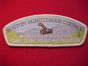 Boston Minuteman sa69, Camp Sayre Scout Resv., 100 years