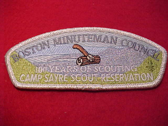 Boston Minuteman sa69, Camp Sayre Scout Resv., 100 years