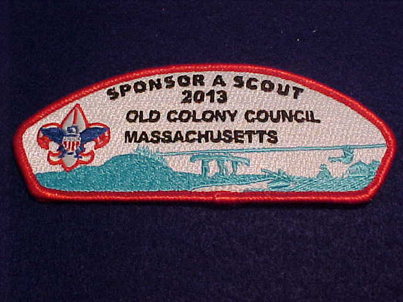 OLD COLONY C. SA-67, SPONSOR A SCOUT, 2013