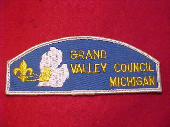 GRAND VALLEY C. T-2, MICHIGAN, CLOTH BACK, MERGED 1975