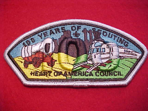 Heart of America sa12, 100 years, silver bdr.