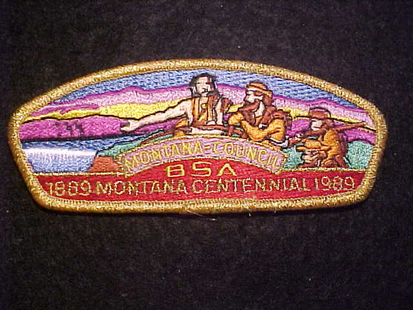 MONTANA S-3, 1889-1989 CENTENNIAL, GMY BORDER, 2000 MADE