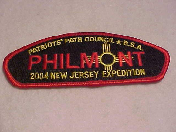 PATRIOTS' PATH C. SA-15, 2004, NEW JERSEY EXPEDITION, PHILMONT