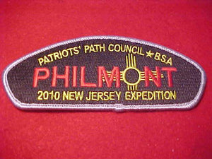 PATRIOTS' PATH C. SA-33, 2010, NEW JERSEY EXPEDITION, PHILMONT
