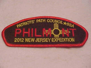 PATRIOTS' PATH C. SA-38, 2012, NEW JERSEY EXPEDITION, PHILMONT