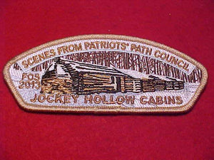 PATRIOTS' PATH C. SA-41, JOCKEY HOLLOW CABINS,  FOS 2013