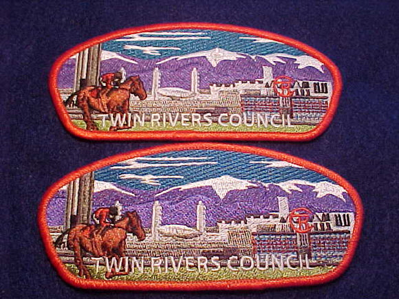 TWIN RIVERS C. S-168, RARE (NO WHITE FDL), 15 PATCHES RELEASED - REST DESTROYED, GUIDE BOOK VALUE $600-650