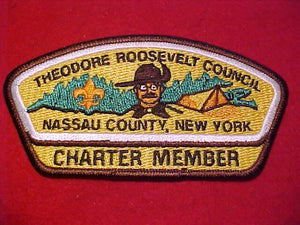 THEODORE ROOSEVELT C. SA-1, CHARTER MEMBER, NASSAU COUNTY, NEW YORK, 1000 MADE