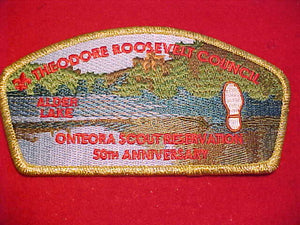 THEODORE ROOSEVELT C. SA-28, ALDER LAKE, ONTEORA SCOUT RESV., 50TH ANNIV, 500 MADE