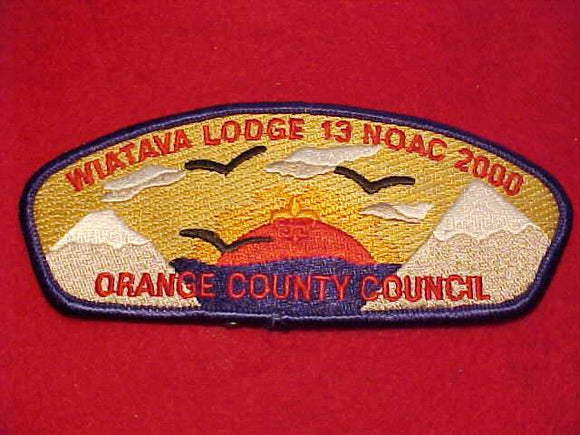 ORANGE COUNTY C. SA-69, NOAC 2000, WIATAVA LODGE 13