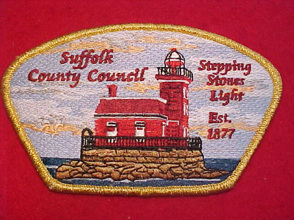 SUFFOLK COUNTY C. SA-43, STEPPING STONES LIGHT, GMY BDR., 100 MADE