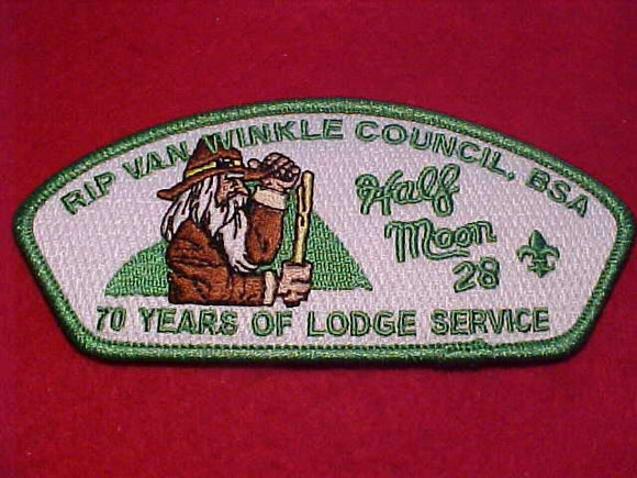 RIP VAN WINKLE C. SA-40, HALF MOON LODGE 28, 70 YEARS SERVICE