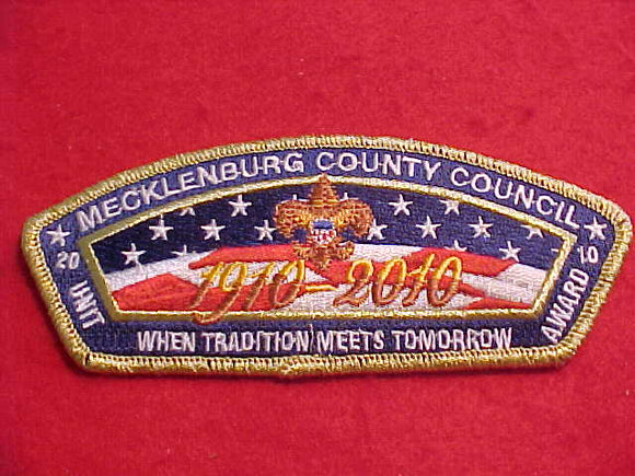 MECKLENBURG COUNTY C. SA-33, 2010 UNIT AWARD