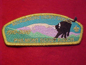 MECKLENBURG COUNTY C. SA-22, PHILMONT SCOUT RANCH, 1910-2010