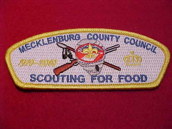 Mecklenburg County sa36, Scouting for food, 1910-2010