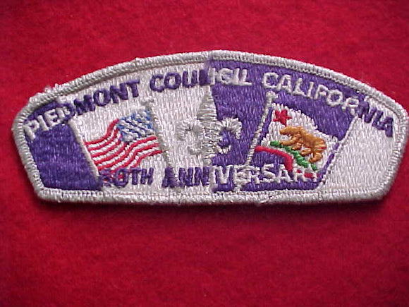 PIEDMONT (CA) SA21, 80TH ANNIV., SMY BDR.