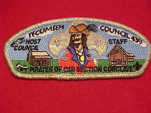 TECUMSEH C. SU-A, PIRATES OF C4B SECTION CONCLAVE, HOST COUNCIL, STAFF, SMY BDR.