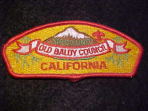 OLD BALDY C. SA-12, CALIFORNIA, RED BDR.