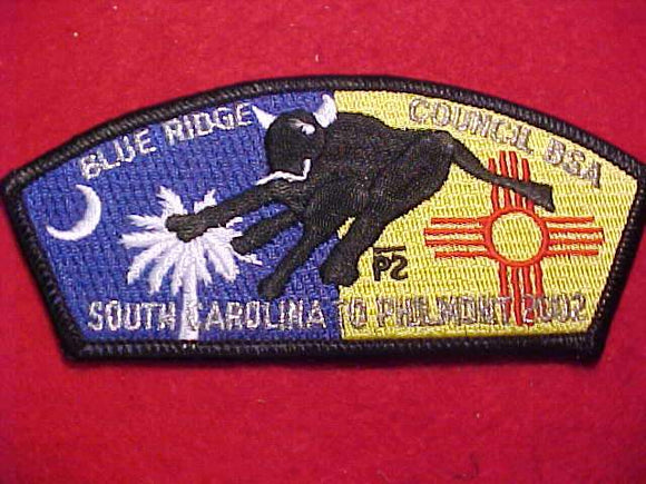 BLUE RIDGE C. SA-8, SOUTH CAROLINA TO PHILMONT, 2002