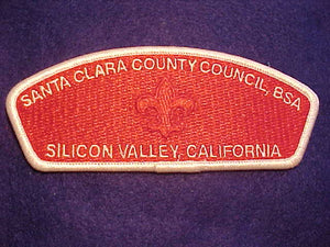 SANTA CLARA COUNTY C. S-49B, SILICON VALLEY, CALIFORNIA, RED GHOST, WHITE BDR.