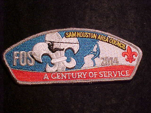 SAM HOUSTON AREA C. SA-67, FOS 2014, A CENTURY OF SERVICE