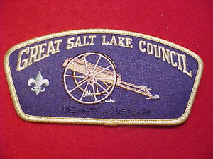 GREAT SALT LAKE C. TA-218,1947-1969, LT. YELLOW BDR., ERRROR, 500 MADE