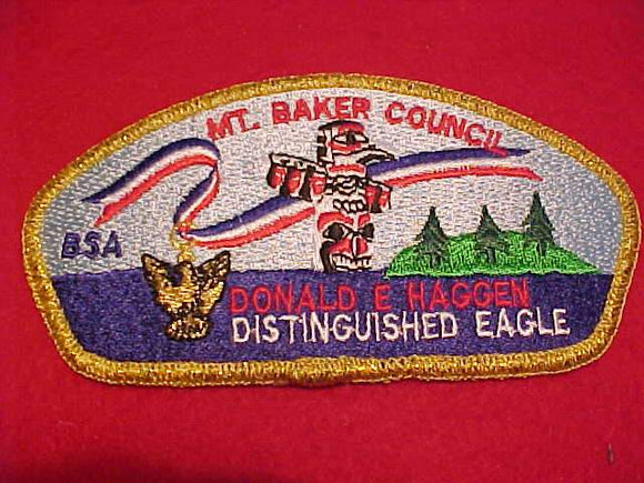 MT. BAKER C. SA-6, DONALD E. HAGGEN, DISTIINGUISHED EAGLE