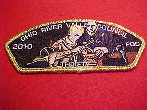 OHIO RIVER VALLEY C. SA-27, 2010, "THRIFTY", ONLY 100 MADE, FRIEND OF SCOUTING