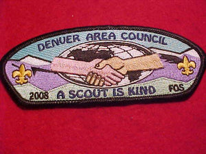 DENVER AREA C. SA-27, 2008 FOS, A SCOUT IS KIND