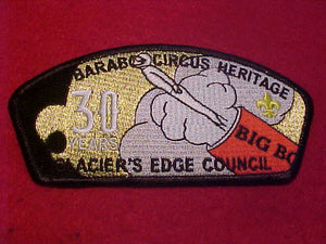 GLACIER'S EDGE COUNCIL SA-Q1, BARABOO CIRCUS HERITAGE, 30 YEARS, BIG BC